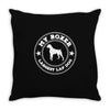 my boxer is the world's largest lap dog Throw Pillow
