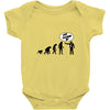 stop following me monkey Baby Onesie