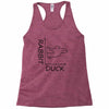 rabbit duck Racerback Tank