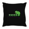 comma chameleon Throw Pillow
