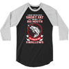 Funny fishing 3/4 Sleeve Shirt