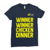 Winner Winner Chicken Dinner Pubg Ladies Fitted T-Shirt