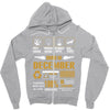 born december multitasking problem solving Zipper Hoodie