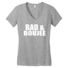 bad &amp; boujee Women's V-Neck T-Shirt