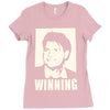 charlie sheen   winning   official Ladies Fitted T-Shirt
