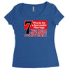 funny  7 words for marriage, ideal gift, birthday present Women's Triblend Scoop T-shirt