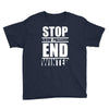 stop snow pression end winter funny Youth Tee