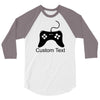 custom text 3/4 Sleeve Shirt