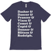 reindeer names T-Shirt