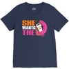 She Wants The D - Dunkin Donuts V-Neck Tee