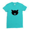 animal black Ladies Fitted T-Shirt