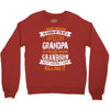 Super Cool Grandpa Of A Freaking Awesome Grandson Crewneck Sweatshirt