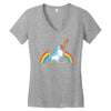rainbow chainsaw massacre Women's V-Neck T-Shirt