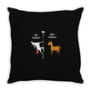 my girl friend your girlfriend unicorn Throw Pillow