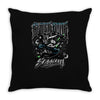 black bood Throw Pillow