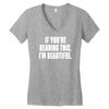 i'm beautiful Women's V-Neck T-Shirt