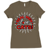 real men love cats (3) Ladies Fitted T-Shirt