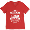Made In 1940 And Still Awesome V-Neck Tee