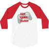 Eat Game Sleep 3/4 Sleeve Shirt