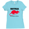 nutria its whats for dinner Ladies Fitted T-Shirt
