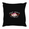 June Peeking Out Asian Baby Girl Throw Pillow