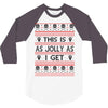 Emo Gothic Ugly Christmas Sweater 3/4 Sleeve Shirt