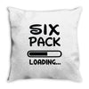 six pack loading Throw Pillow
