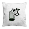 breaking through to freedom Throw Pillow