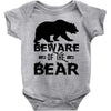 Beware Of The Bear Baby Onesie