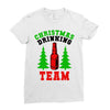 christmas drinking team Ladies Fitted T-Shirt