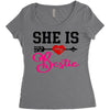 she is my bestie Women's Triblend Scoop T-shirt
