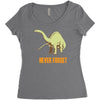 never forget Women's Triblend Scoop T-shirt