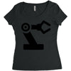 black robot Women's Triblend Scoop T-shirt