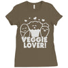 vegetarian Ladies Fitted T-Shirt
