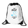 Our First Father's Day! Baby Boy Drawstring Bags