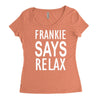 frankie says relax retro vintage Women's Triblend Scoop T-shirt