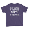 stays in the garage Youth Tee