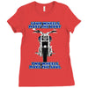 funny , fourtwo wheels, ideal gift, birthday present Ladies Fitted T-Shirt