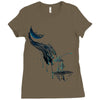chance of scattered showers Ladies Fitted T-Shirt