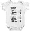contents list Baby Onesie