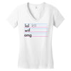 practice your texting Women's V-Neck T-Shirt
