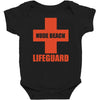 nude beach   lifeguard Baby Bodysuit