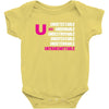 U=U Undetectable = Untransmittable Baby Onesie