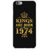 kings are born in 1974 iPhone 6/6s Case