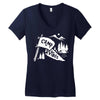 camp vibes Women's V-Neck T-Shirt
