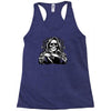 evil skull humor Racerback Tank