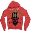 happy saint patrick day skull Zipper Hoodie