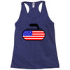 usa curling Racerback Tank