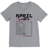April Girl Facts Taurus V-Neck Tee