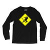 ninja crossing sign Long Sleeve Shirts